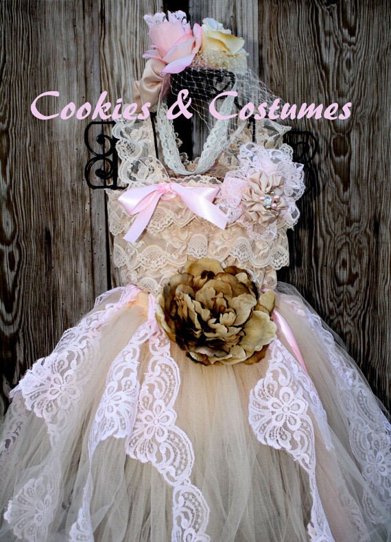 white lace over champagne wedding dress Kodi Ivory Champagne Boho Wedding Dress