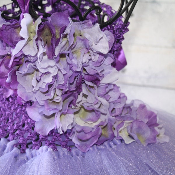 lavender and purple,sugar plum tutu dress great for weddings, flower girls , birthdays or  dress up costume  as a fairy and christmas gift
