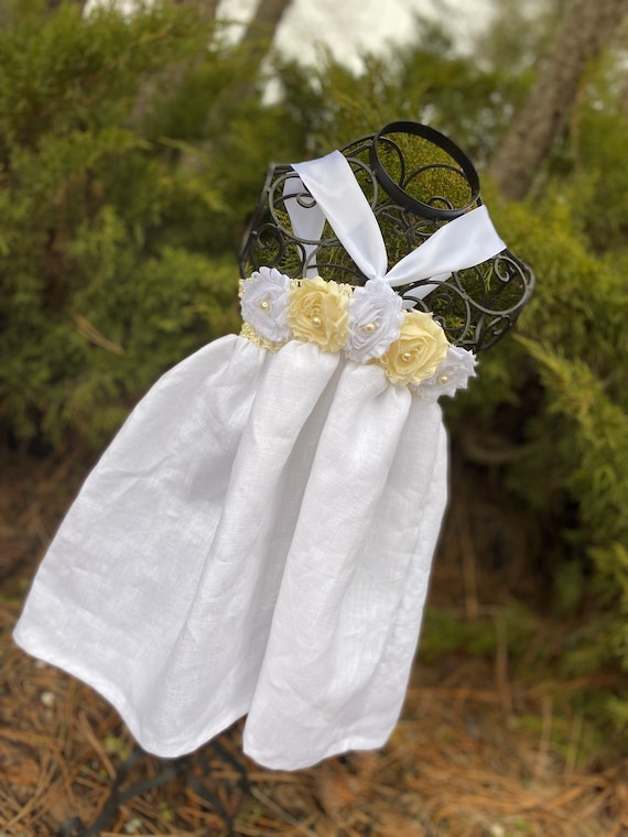 white linen kaftan dress Vacanza Linen Kaftan White main image 0