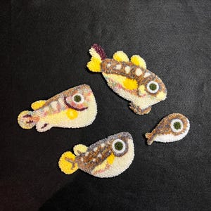 Alfombra con diseño de pez gato bebé, decoración de pared, llavero, tapete de escritorio, alfombra pequeña posavasos, regalo kawaii