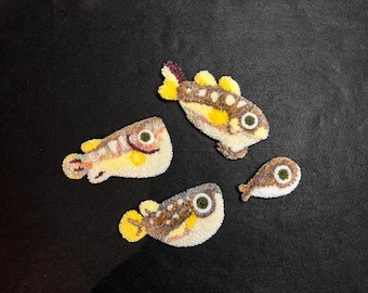 Alfombra con diseño de pez gato bebé, decoración de pared, llavero, tapete de escritorio, alfombra pequeña posavasos, regalo kawaii