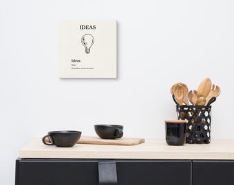 Lámina de arte mural "Ideas minimalistas", póster moderno, decoración de habitaciones