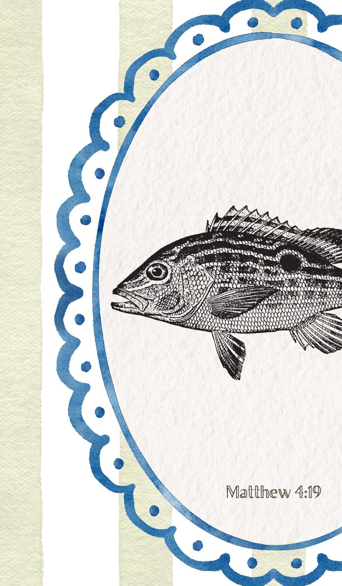 Fish of the Bible Printable Art | Christian Symbol Art | Ichthys ...