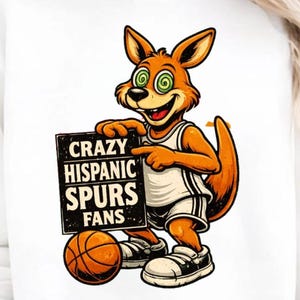 Crazy Hispanic Fan Basketball Pride Retro Graphic PNG: Fan Latino Basketball png Retro Design png (Digital Download)