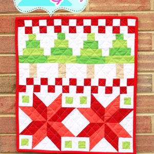 christmas quilt pattern instant download PDF pattern