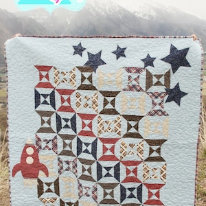 PDF Quilt Pattern Rocket Boy image 1