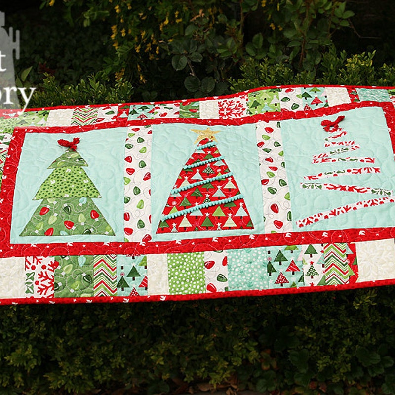 Christmas Table Runner Quilt Pattern Etsy