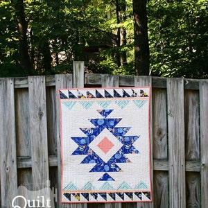 PDF quilt Pattern Modern quilt Aztec Quilt Pattern: Urban Aztec Instant Download image 2