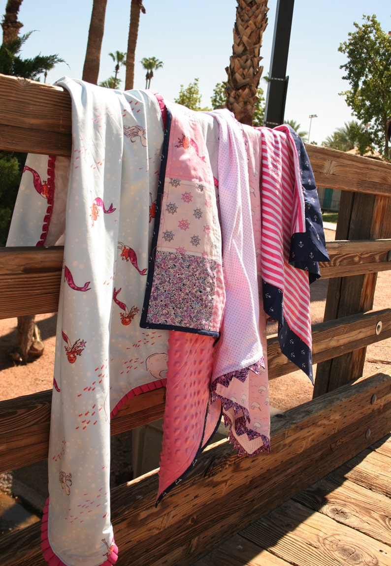 PDF Sewing Pattern "simple Baby Blankets" Tutorial for Receiving ...