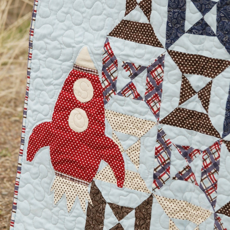 PDF Quilt Pattern Rocket Boy image 5