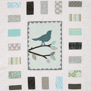 Mod Tweet PDF Quilt Pattern bird modern