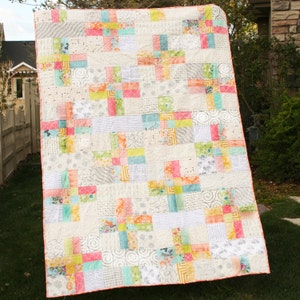 Plus quilt pattern PDF Instant Download Modern Plus quilt PDF