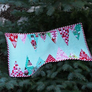 Christmas Table Runner Modern Trees Christmas Tree Lane image 4