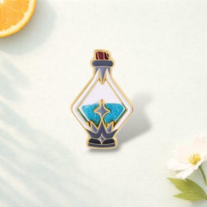 Magic Lucky Potion Collection Enamel Pins Glitter Felicity Elixirs Anime Badges Backpack Pins Denim Jackets Accessories