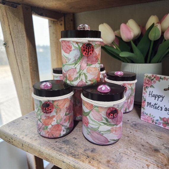 Handpoured natural wax candles 8oz
