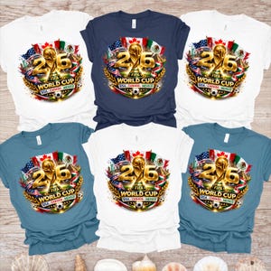 World Cup 2026 Shirt USA Canada Mexico Soccer Fan Tee Football Family Matching