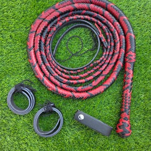Fouet Bullwhip 8 Pieds Cuir Fouet En Cuir Véritable Style Indiana