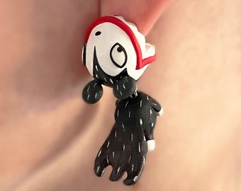 Vampire teddy earrings