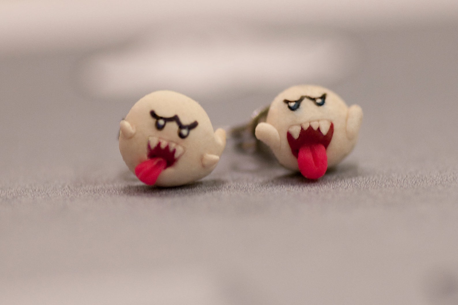 Boo Earrings Mario Etsy