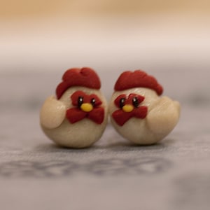 Chicken Earrings