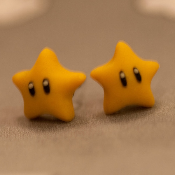 Nintendo Mario Star Earrings