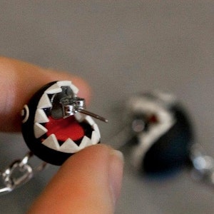 Chain Chomp Earrings Mario