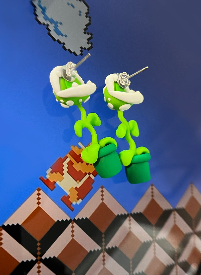 YOUCH Piranha Plant Earrings Mario image 2