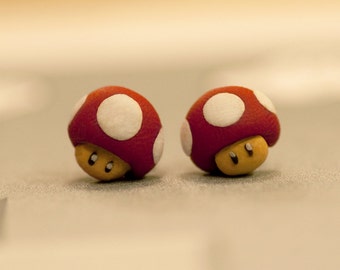 Nintendo Mario Mushroom Earrings