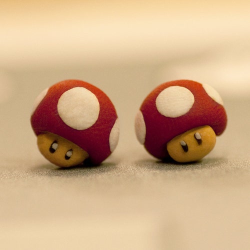 Nintendo Mario Mushroom Earrings