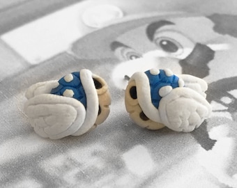 Blue Shell Earrings