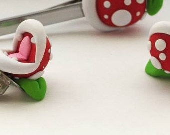 Mens Piranha Plant Cuff Links