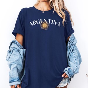 Argentina: Personalized World Cup 2026 Soccer Shirt, Messi Jersey Gifts for Argentinian, Argentina Lover Tee Argentine Flag T-Shirt Gift immagine 10