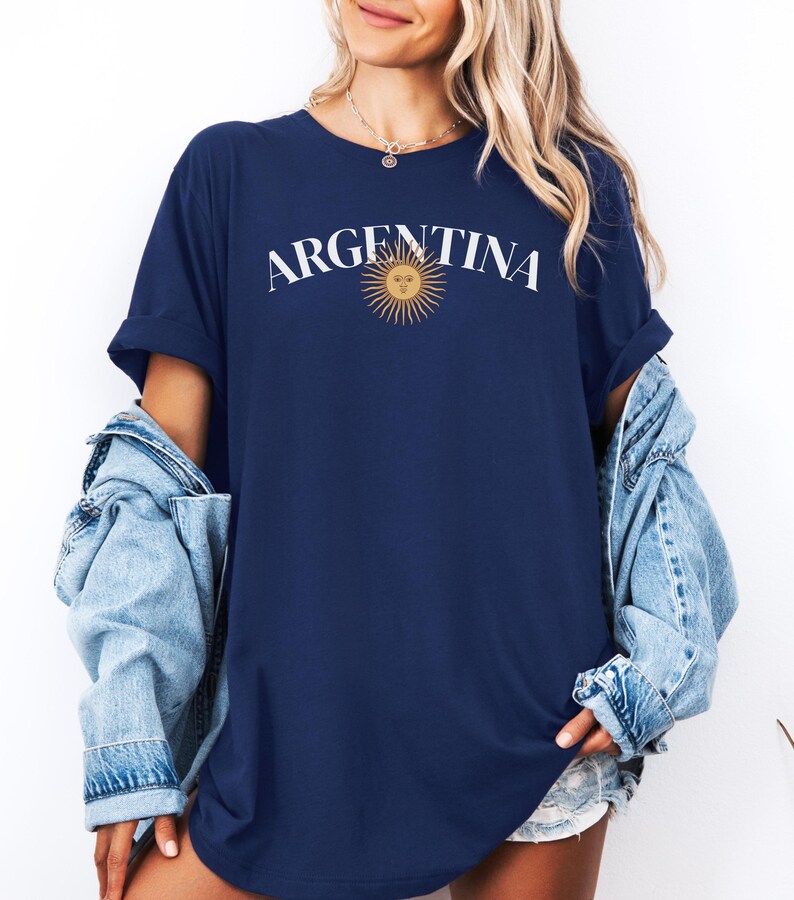 Argentina: Personalized World Cup 2026 Soccer Shirt, Messi Jersey Gifts for Argentinian, Argentina Lover Tee Argentine Flag T-Shirt Gift immagine 10