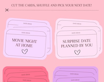 Date Night Cards for Couples – Editable Digital Download