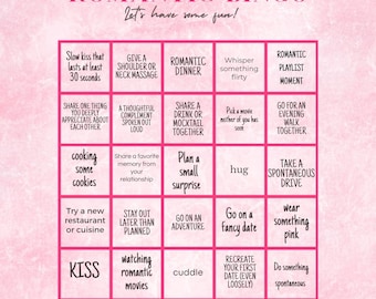 Romantic Bingo for Couples – Fun Date Night Printable Game