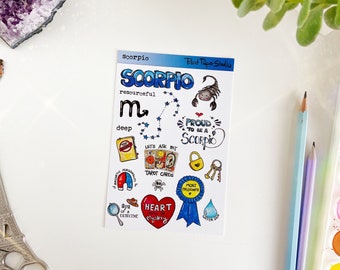 SCORPIO sticker sheet