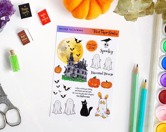 Spooky Halloween sticker sheet