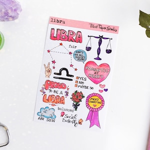 LIBRA sticker sheet