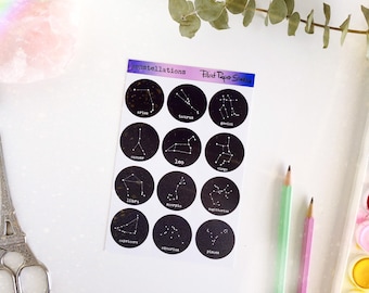 Constellations sticker sheet