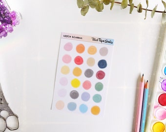 Apple Blossom palette sticker sheet