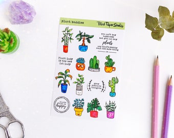Plant Buddies sticker sheet