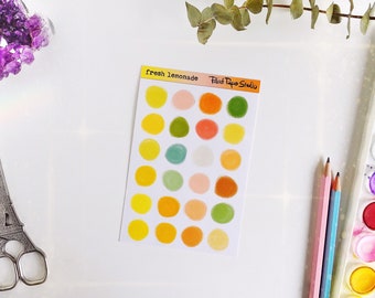 Fresh Lemonade palette sticker sheet