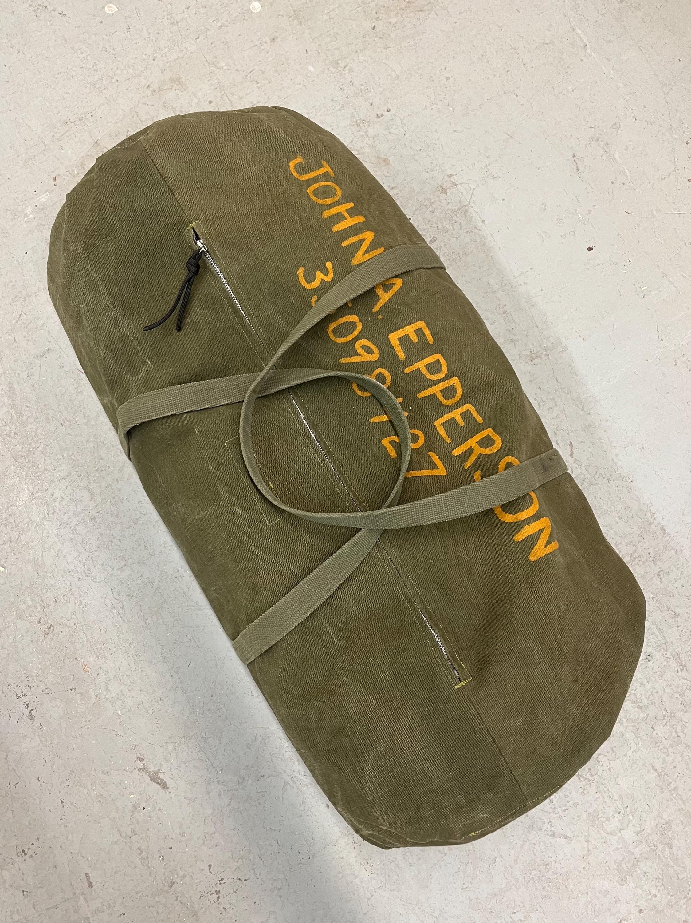 Lizard Vision Olive Drab Canvas Repurposed Rucksack Duffle Bag - Etsy