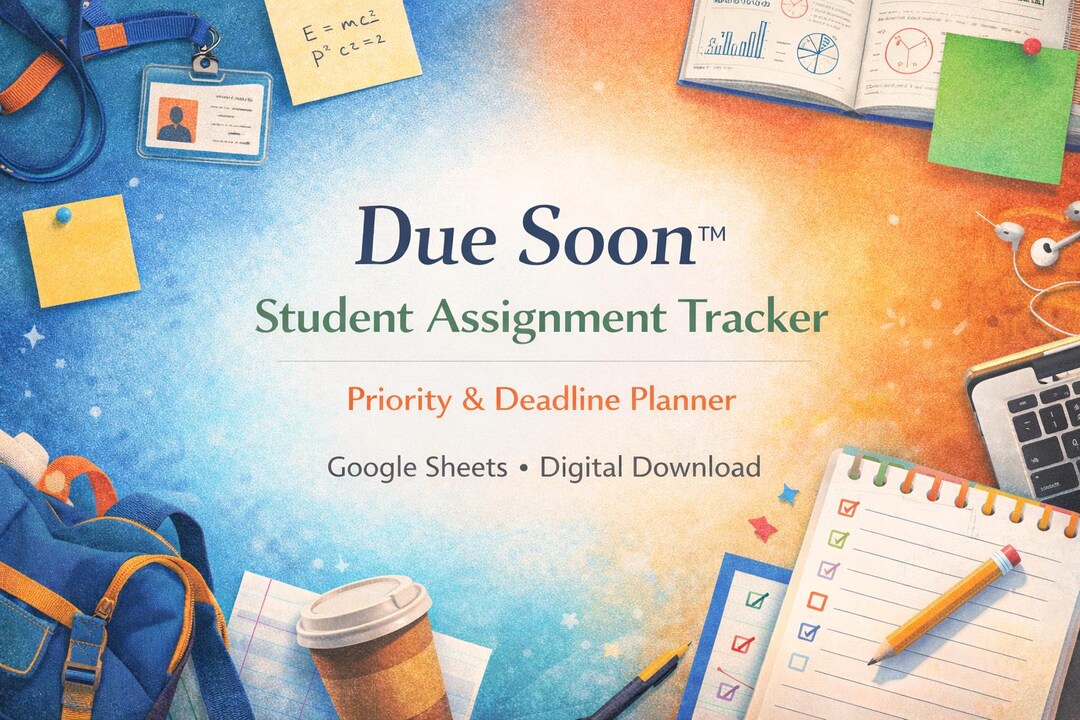Due Soon Student Assignment Tracker | Priority & Deadline Planner ...