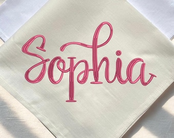 Sophia Embroidery Font Digital Machine Embroidery: Native BX + Satin Stitch font, (BX Included, Instant Download)