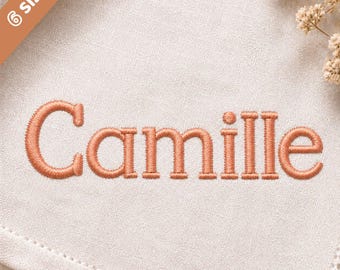 Camellie Classic Serif Embroidery Font BX, Elegant Alphabet Machine Embroidery Letters, Luxury Monogram Initial Font