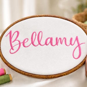 Bellamy Maschinenstickschrift: Native ONE ONE BONE + Satin Stitch font, Shine Script (ebenfalls ONE)