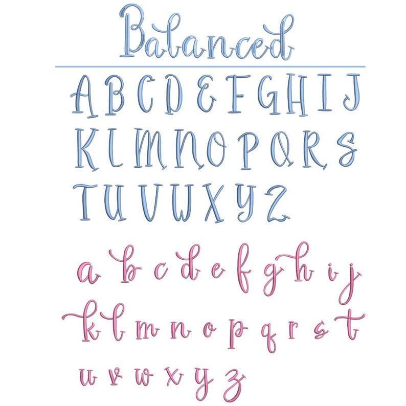 Computer Machine Embroidery Font 8 Embroidery Font Digital Machine Bundle: Handwritten Fonts Machine ...