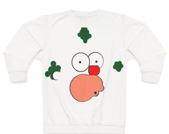 Sudadera con cara de payaso y divertidos dibujos animados