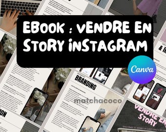 EBOOK - Selling in Stories | Selling Instagram Stories | Pink Business Woman | French MRR PLR